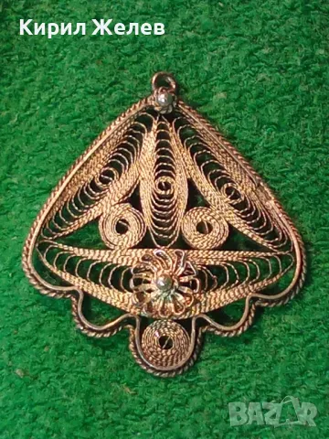 СТАРИННА ФИЛИГРАННА СРЕБЪРНА БРОШКА ВИСОКА ПРОБА СРЕБРО ФИНА РЪЧНА МАЙСТОРСКА ИЗРАБОТКА 49337, снимка 11 - Антикварни и старинни предмети - 48468004