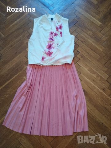 Дамски комплект пола-солей и блуза, снимка 2 - Комплекти - 46404875