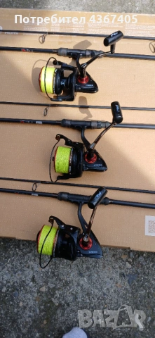  Комплект 3 пръчки FL STRATEGIST 300 3.75LIBRI. 3 Макари FL YF 9000., снимка 4 - Въдици - 53999311