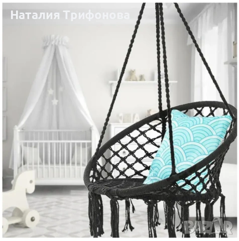 Висяща градинска люлка, снимка 2 - Градински мебели, декорация  - 54182047