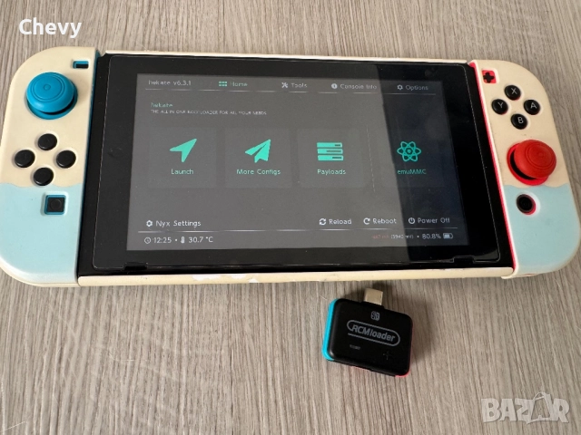Nintendo Switch V1 хакнат(128GB SD карта), снимка 4 - Nintendo конзоли - 52132213