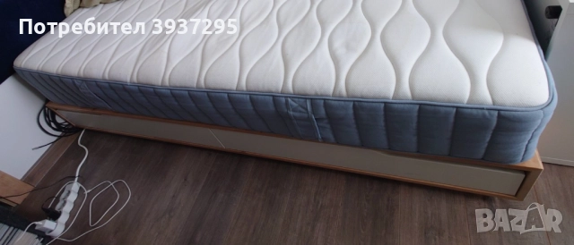 легло MANDAL IKEA - без матрак 140/202, снимка 2 - Спални и легла - 52735182