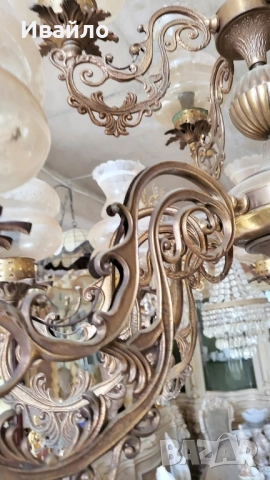 Бронзови полилеи 065, снимка 9 - Полилеи - 52025927