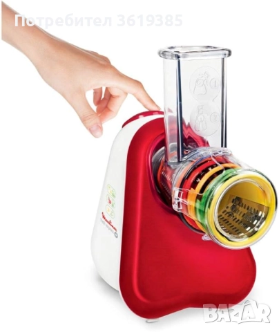   Електрическо ренде Moulinex Fresh Express с 5 приставки , снимка 7 - Аксесоари за кухня - 52848319