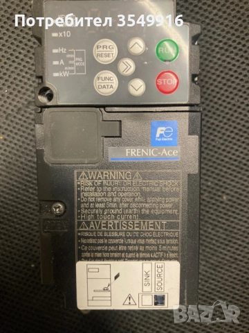 Честотен регулатор (инвертор) Fuji FRENIC-ACE 0,2КW 220V, снимка 2 - Други машини и части - 52348896
