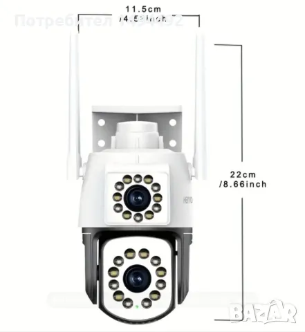 12мп. двойна wifi камера, снимка 7 - IP камери - 48972358