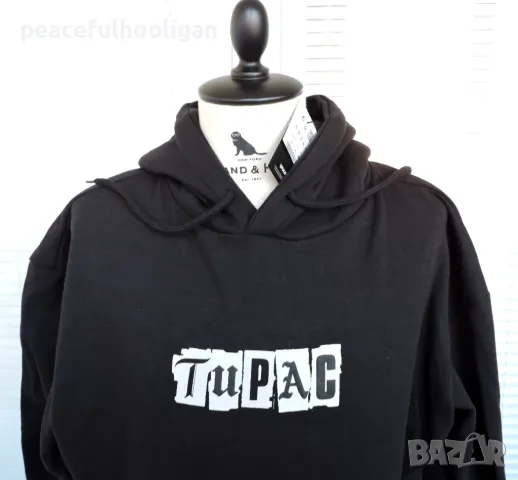 Tupac 2Pac I Ain't Mad At Cha Hoodie Pull&Bear -мъжки суичър с качулка с етикет размер XL , снимка 2 - Суичъри - 50411863