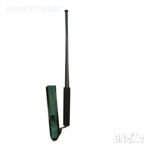 Телескопична палка за самоотбрана с черна дунапренена дръжка и калъф, снимка 4 - Екипировка - 53041421