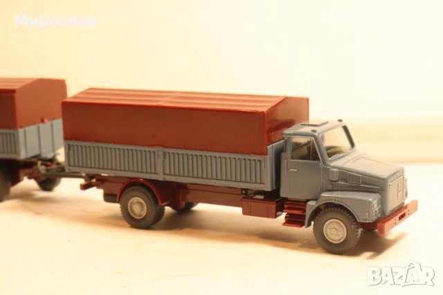 WIKING H0 1/87 VOLVO N 10 КОЛИЧКА TIR КАМИОН МОДЕЛ, снимка 6 - Колекции - 54211948