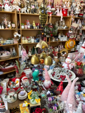 Вятърен звънец от метал Бухал , снимка 4 - Декорация за дома - 35950769