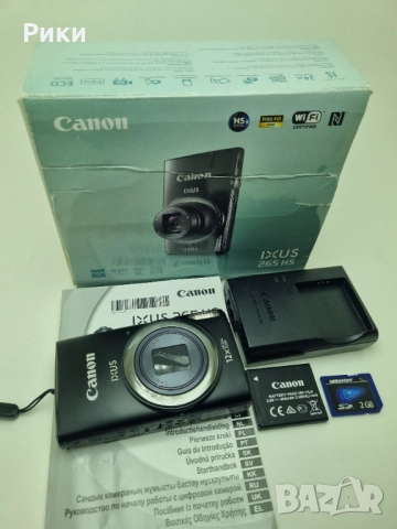 Canon PowerShot ELPH 340 HS / IXUS 265 HS 16.0MP 12x Zoom, снимка 2 - Фотоапарати - 52727611