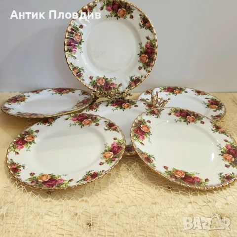 Комплект от 6 чинии 26см Royal Albert Old Country Roses