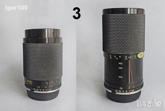 ОБЕКТИВИ РЪЧЕН ФОКУС - на OLYMPUS OM mount, снимка 7 - Фотоапарати - 49624607