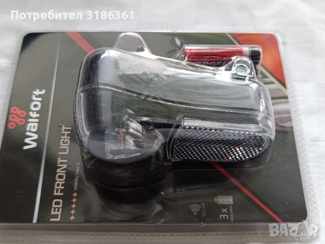 Walfort LED преден фар за велосипед 