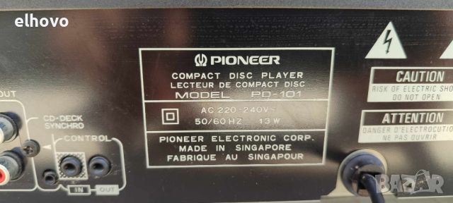 CD player Pioneеr PD-101, снимка 7 - Ресийвъри, усилватели, смесителни пултове - 46098408