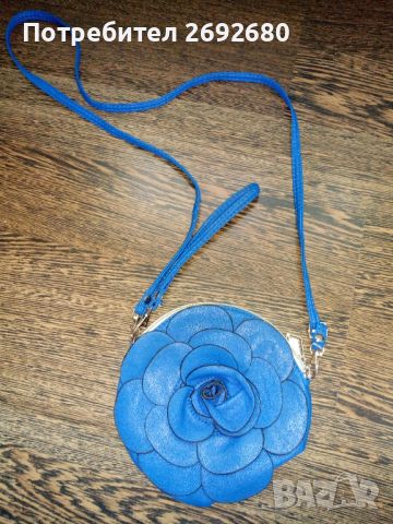 Дамско портмоне роза, синьо, размер 16см., снимка 2 - Чанти - 45493421