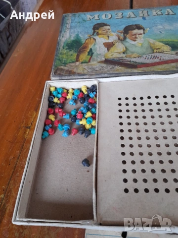 Стара Детска игра Мозайка, снимка 4 - Други ценни предмети - 53075638