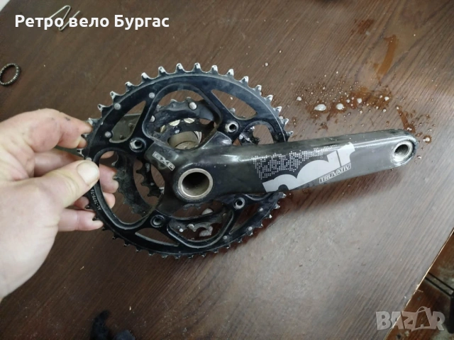 Курбел със средно движение за велосипед Колело карбон SRAM truvativ noir