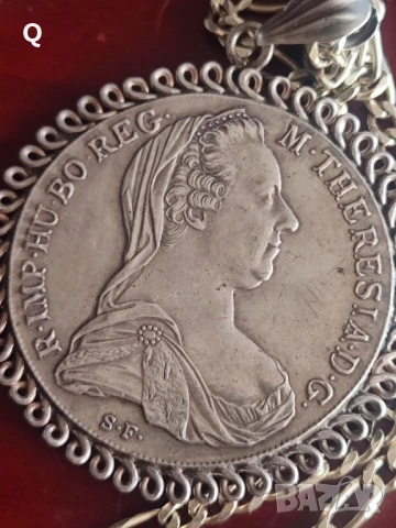 сребърен медальон 1 телер, снимка 4 - Колиета, медальони, синджири - 50844192