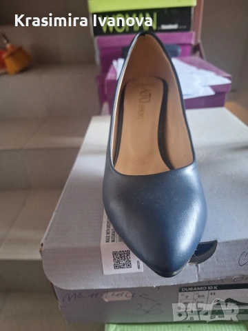 нови обувки Мегияс от еко кожа на среден ток,стилни и удобни 