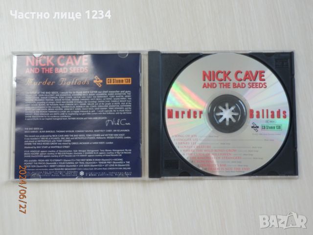 Nick Cave And The Bad Seeds – Murder Ballads - 1996, снимка 3 - CD дискове - 46458021