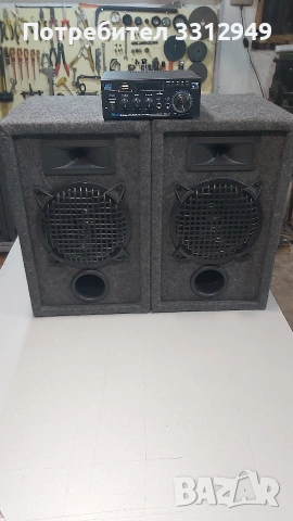 тонколони 8 инча 2х100вата 4 ома нови със усилвател комплект., снимка 3 - Тонколони - 53526822