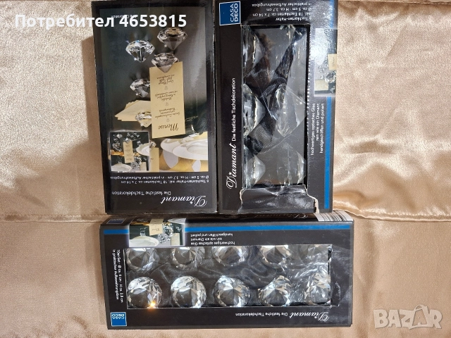 Украса за маса от Диаманти и поставки за меню, снимка 2 - Други - 52737016