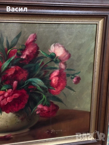 Картина Цветя Масло, снимка 6 - Картини - 54241446