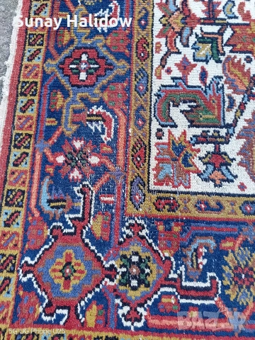 Ръчно тъкан килим Хериз, снимка 6 - Килими - 54098450