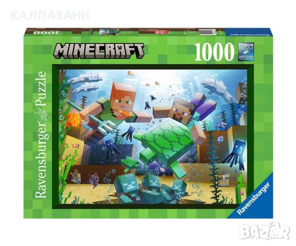 Пъзел Ravensburger 1000 ел. - Мозайка на Minecraft 17187, снимка 1 - Игри и пъзели - 46213823