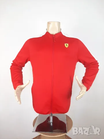 Puma Ferrari - Оригинално мъжко горнище размер S, снимка 1 - Спортни дрехи, екипи - 47464210