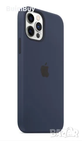 Калъф Apple Silicone Case MagSafe за iPhone 12/12 Pro, Deep Navy, снимка 2 - Калъфи, кейсове - 48561191