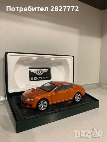 Bentley Continental GT Orange Minichamps 1:18, снимка 9 - Колекции - 45083268