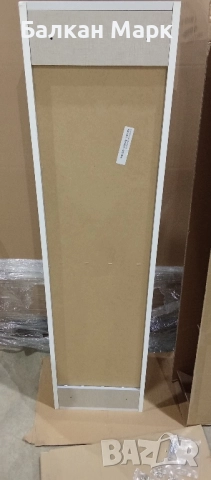 Шкаф за баня – бял гланц, 140×35×20 см – вакуумно ламиниран, със забележки, снимка 10 - Шкафове - 52564441