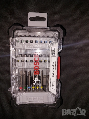 Комплект битове и накрайници 2 607 017 723 Bosch ExtraHard, 43 части, снимка 2 - Други инструменти - 53509158