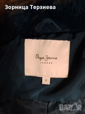 Дамско зимно яке на марката "Pepe Jeans" от естествен пух., снимка 3 - Якета - 47986582