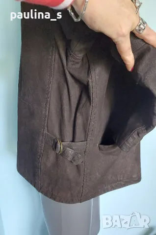 Два броя / Унисекс яке "Вright" и "Heine" от естествен набук и кожа, снимка 7 - Якета - 17265403