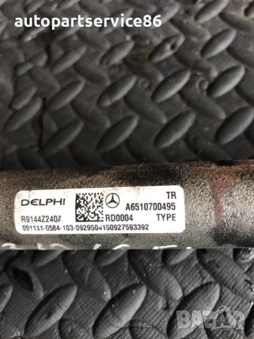 Горивна рейка Om651 Delphi за Mercedes W906 Sprinter 313 CDI (2009-2013) A6510700495, снимка 3 - Части - 53996944