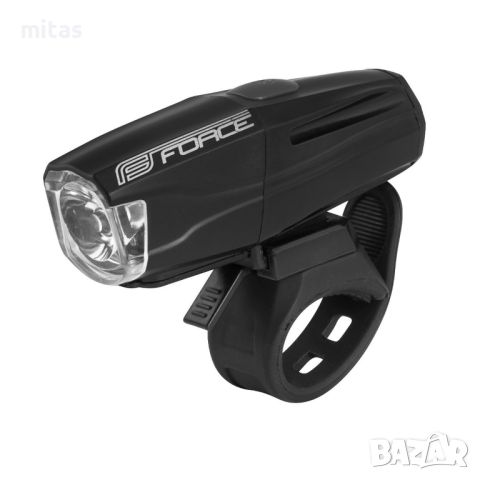 Предна LED светлина за велосипед фар FORCE SHARK 500LM USB, Черна, снимка 1 - Аксесоари за велосипеди - 46570793