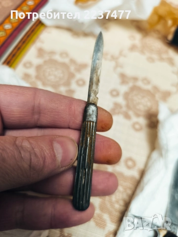 метално старо мини ножче, снимка 2 - Ножове - 52922118