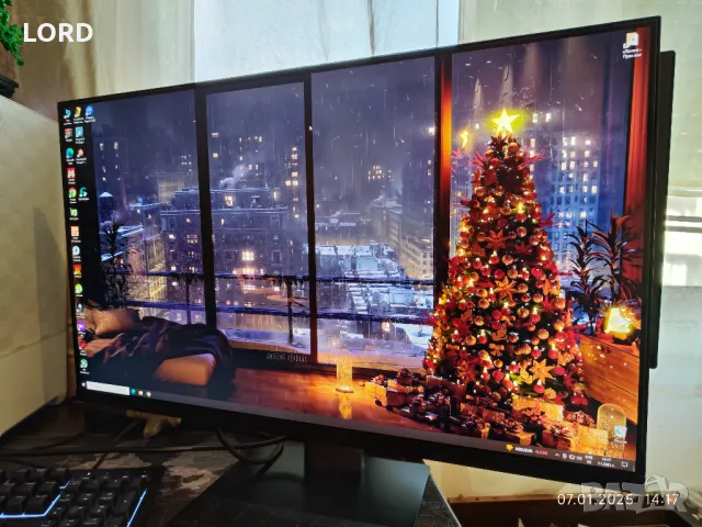 Монитор Xiaomi Mi 2K Gaming Monitor 27" 165Hz, 1Ms - Перфектен!, снимка 1 - Монитори - 48589322