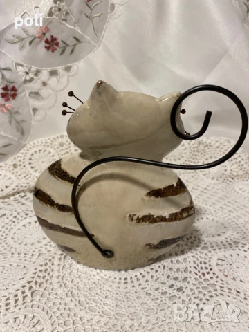керамична статуетка котка , снимка 4 - Статуетки - 51346160