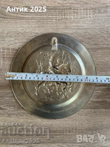 Винтидж чиния „Рицарят и Дяволът“ по Дюрер, снимка 3 - Антикварни и старинни предмети - 51455915