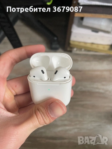 2-ра генерация AirPods , снимка 3 - Bluetooth слушалки - 53756820