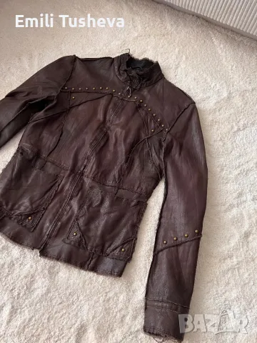Кожено яке от естествена кожа, снимка 4 - Якета - 50275214