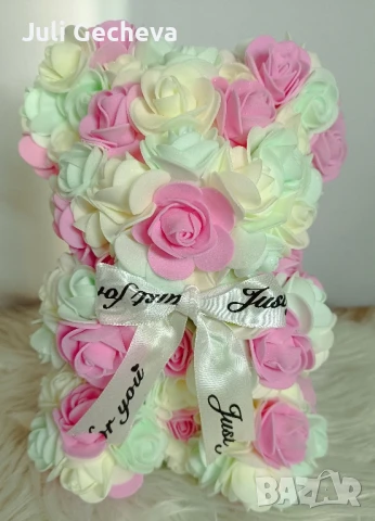 Ръчно изработени мечета от рози!, снимка 18 - Декорация за дома - 50606054