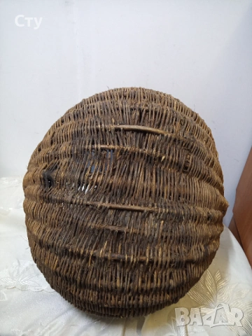 Стара плетена кошница, снимка 6 - Декорация за дома - 53972005