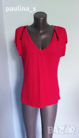 Четири различни броя / Блуза от трико с къс ръкав , снимка 11 - Корсети, бюстиета, топове - 50973495