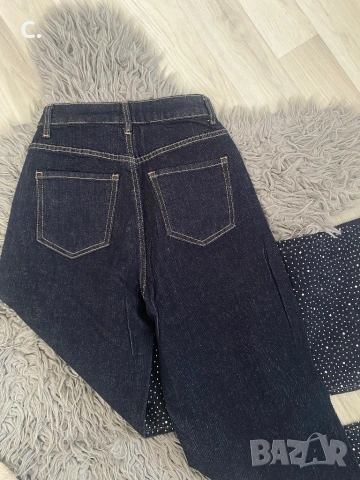 Дамски дънки с камъни, снимка 3 - Дънки - 54123496