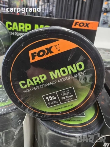 Влакно монофилно FOX CARP MONO 1000м., снимка 5 - Макари - 54163050